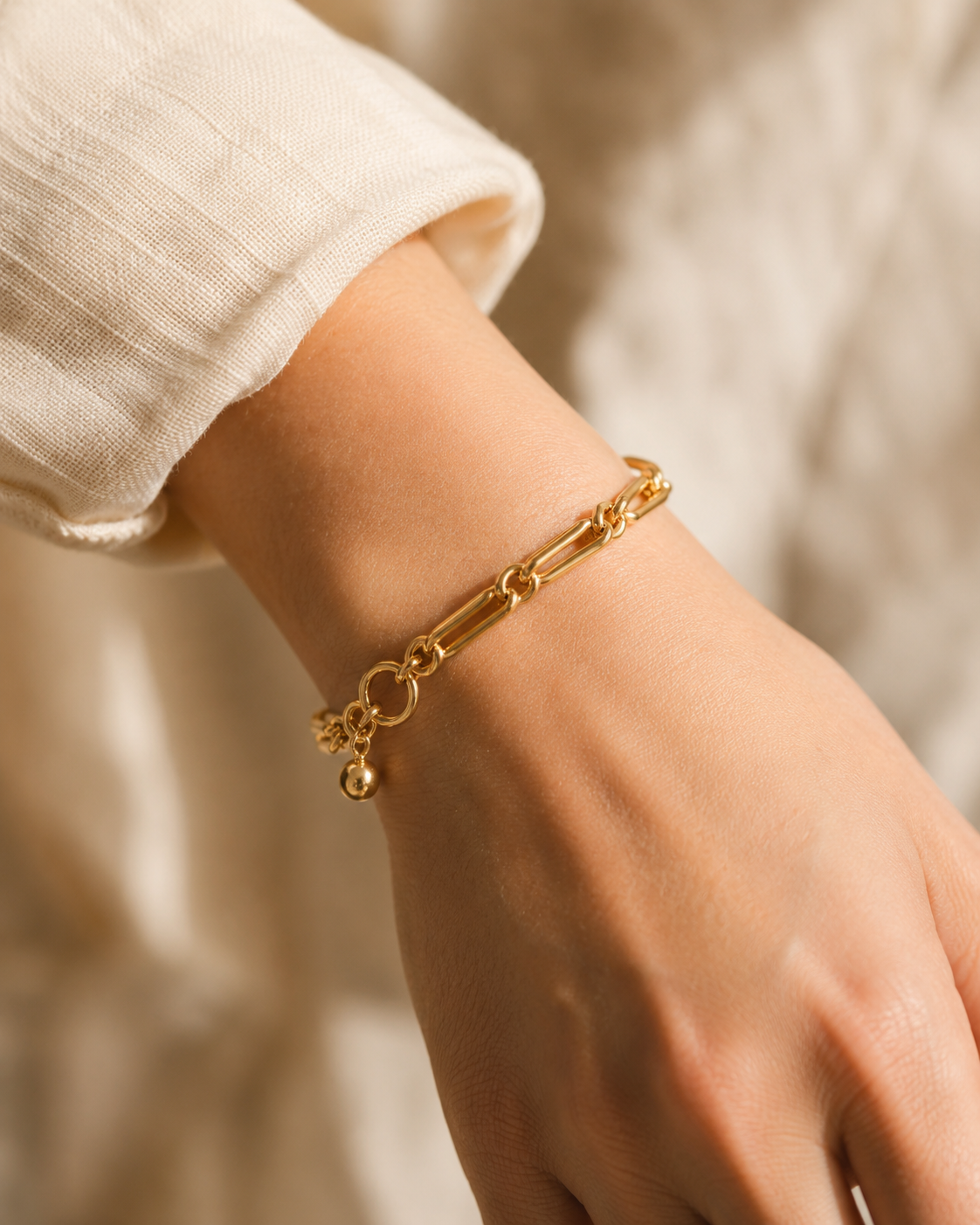 Linked Chain Bracelet — 18k Gold Vermeil
