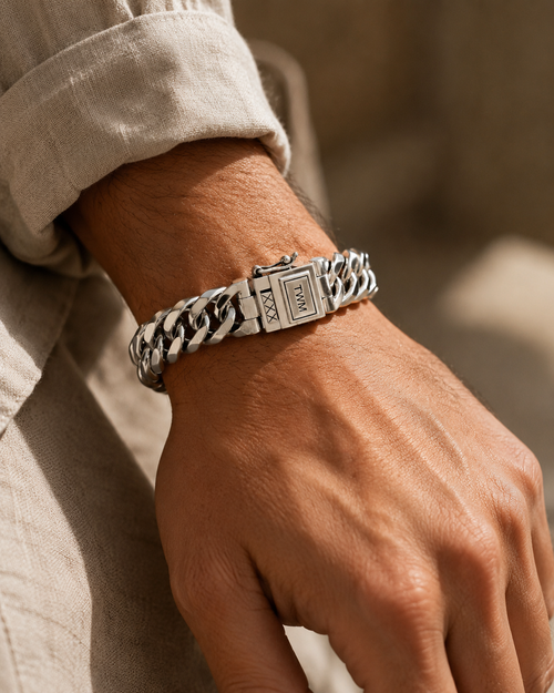 Curb Chain Bracelet — Solid 925